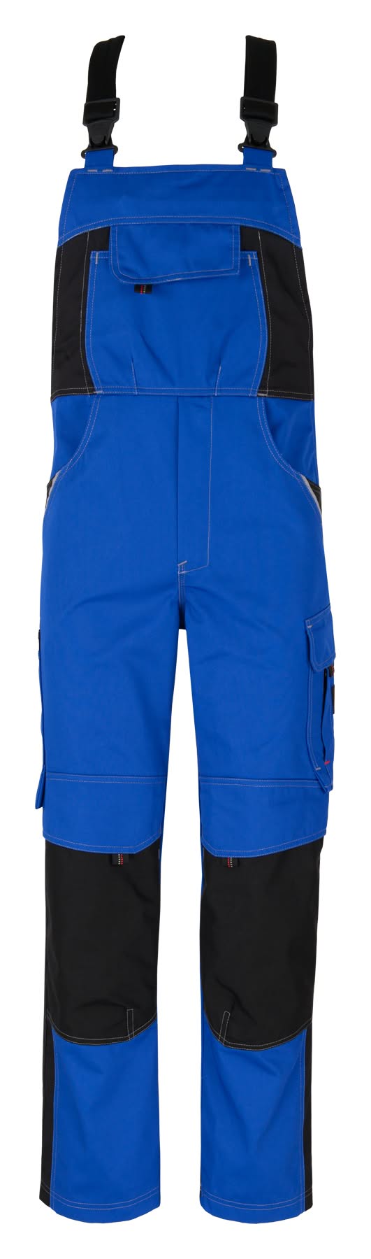 Planam Arbeitshose 0164, Kinder, Latzhose, blau-rot, Größe 158/164 – Böttcher AG